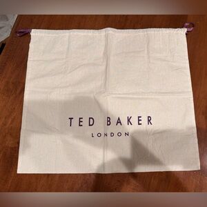 Ted Baker Cream Dust Bag with Purple Logo